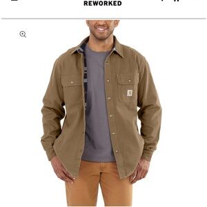 NWT Carhartt WEATHERED CANVAS SHIRT Jacket lightweight size Medium
